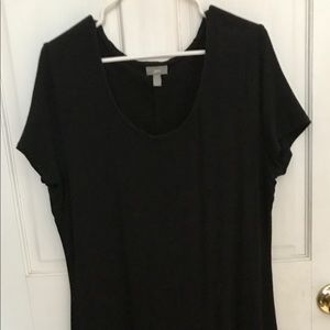 Short-sleeve Black J. Jill stretch maxi dress